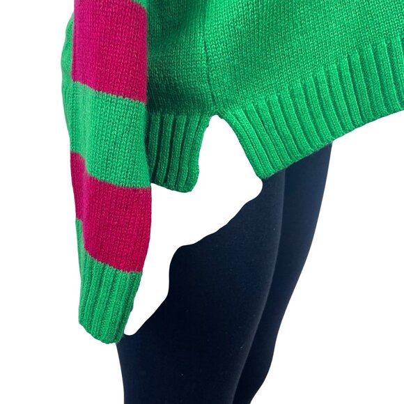 Hooked Up Women’s Green Ugly Christmas Sweater Knit Size XL - Picture 5 of 8